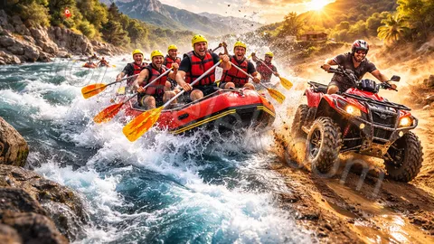 Rafting och fyrhjulingssafari i Belek