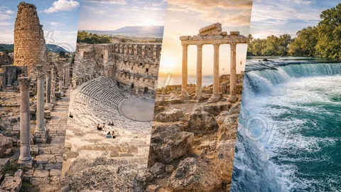 Excursie vanuit Belek naar Perge Aspendos Side en Manavgat Waterval