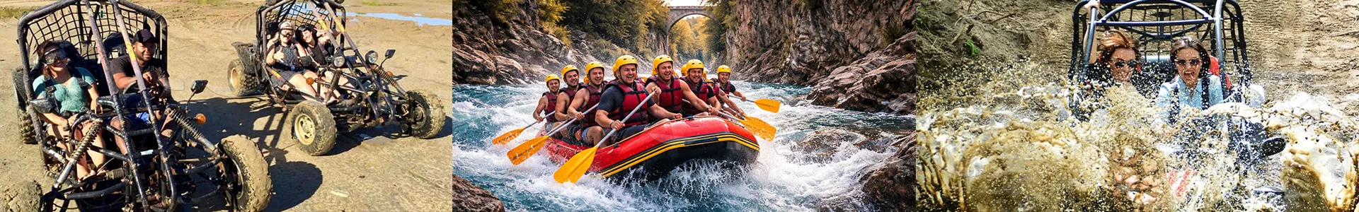 Belek Buggy Safari and Rafting — two adventures in one day